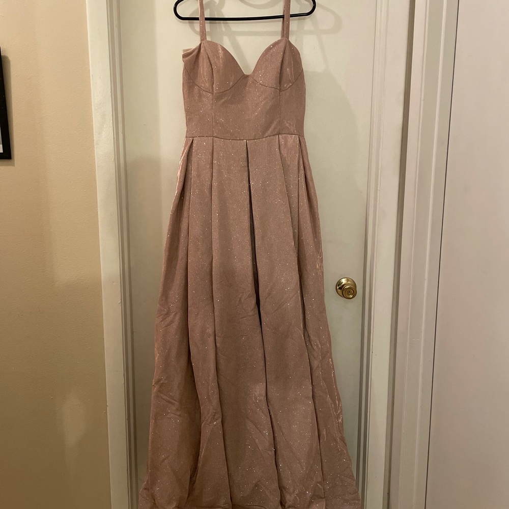 Rose gold sweet 16 gown / dress